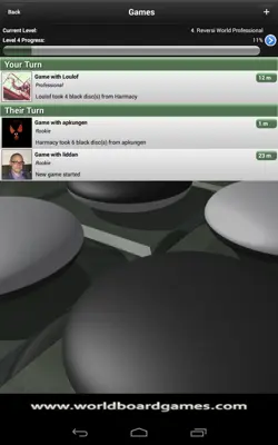 Reversi World android App screenshot 0